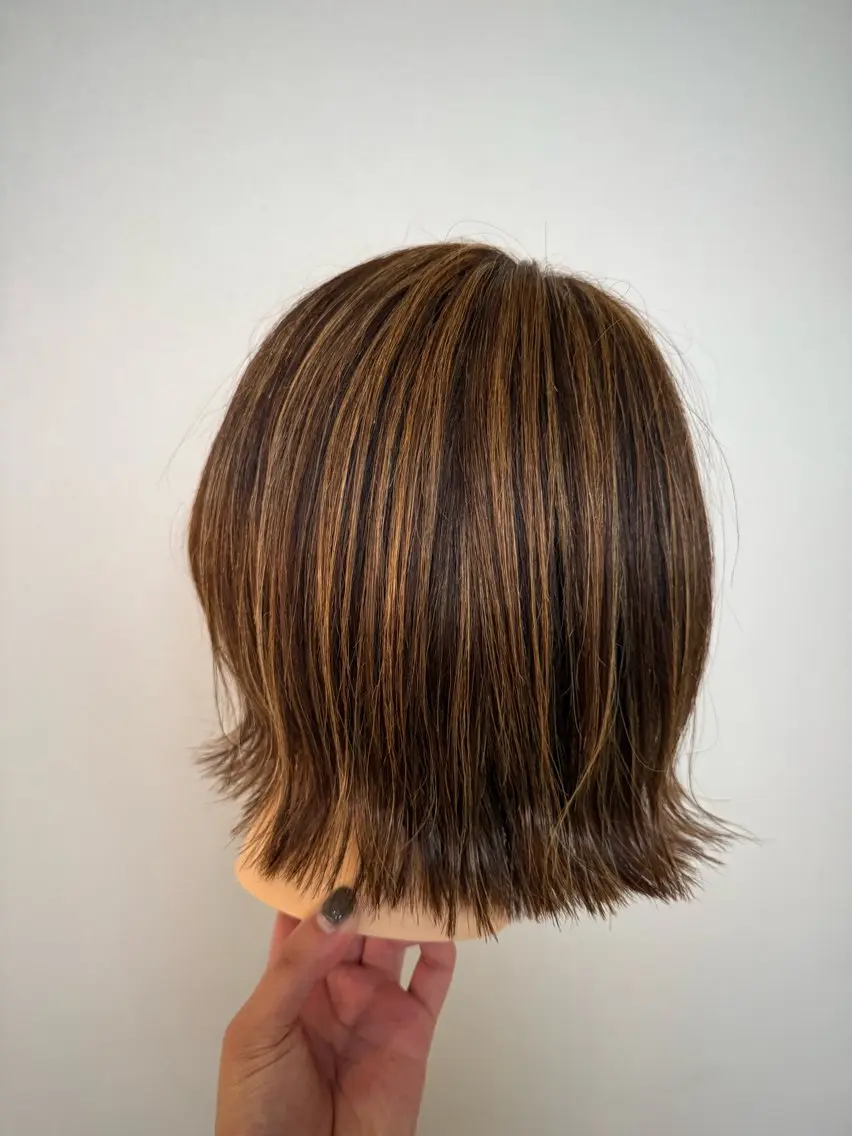 カラー ハイライトカラー ヘアカラー レディースモデル募集 角快利のヘアスタイル