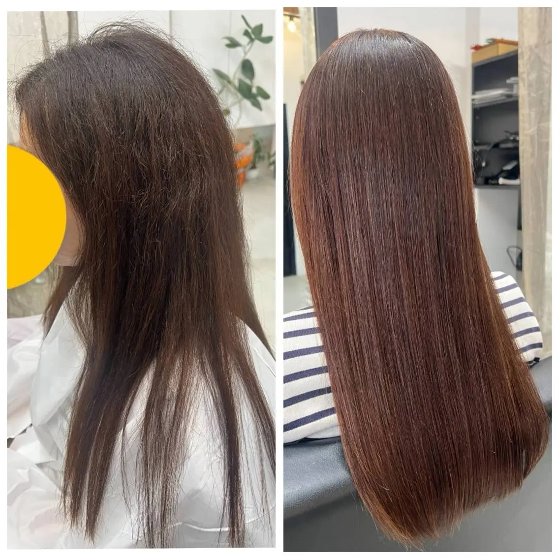 ロング 縮毛矯正 Kiruca 海野のヘアスタイル