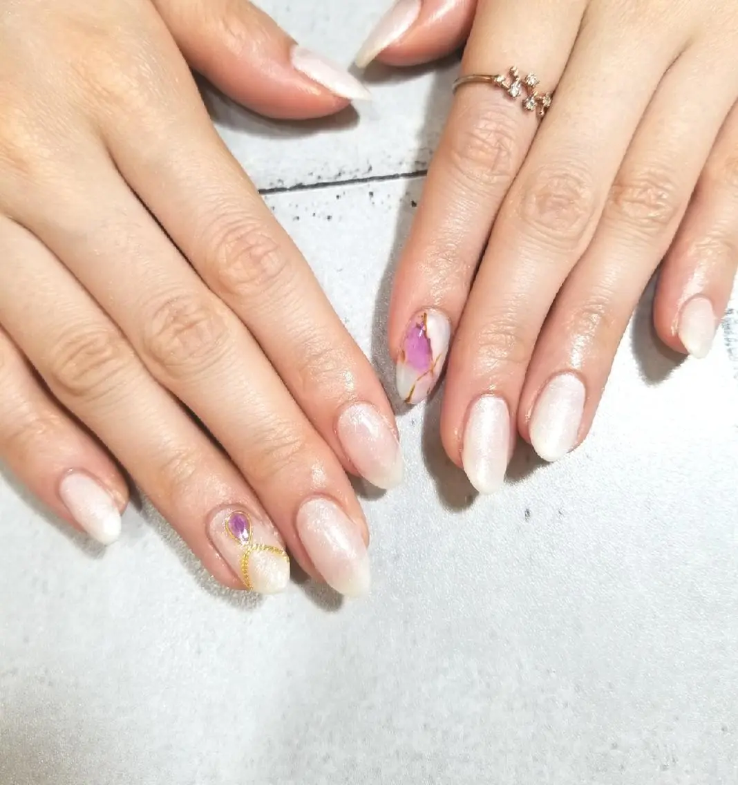 ネイル アートネイル ワンカラーネイル nijiiro🌈 サトウのネイルデザイン