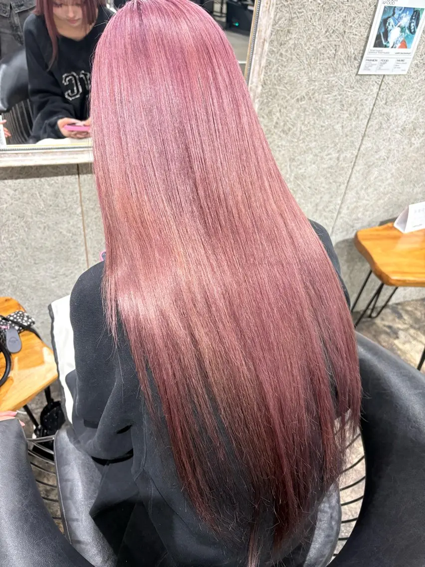 5/31まで限定！【ダメージ軽減】デトックスケア+リタッチブリーチ+オンカラー🫧💖の写真