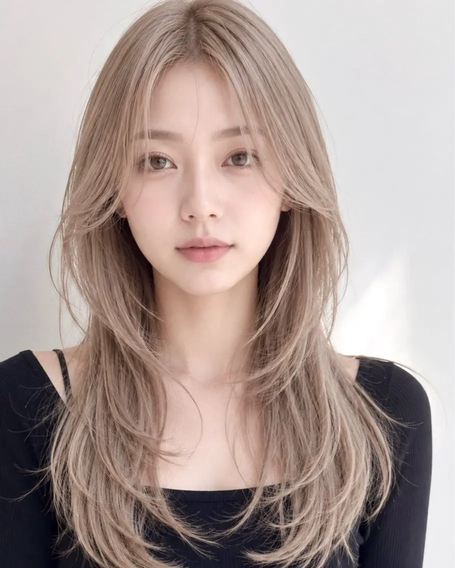 セミロング 小幡永吉 ✨ショート✨韓国✨のヘアスタイル