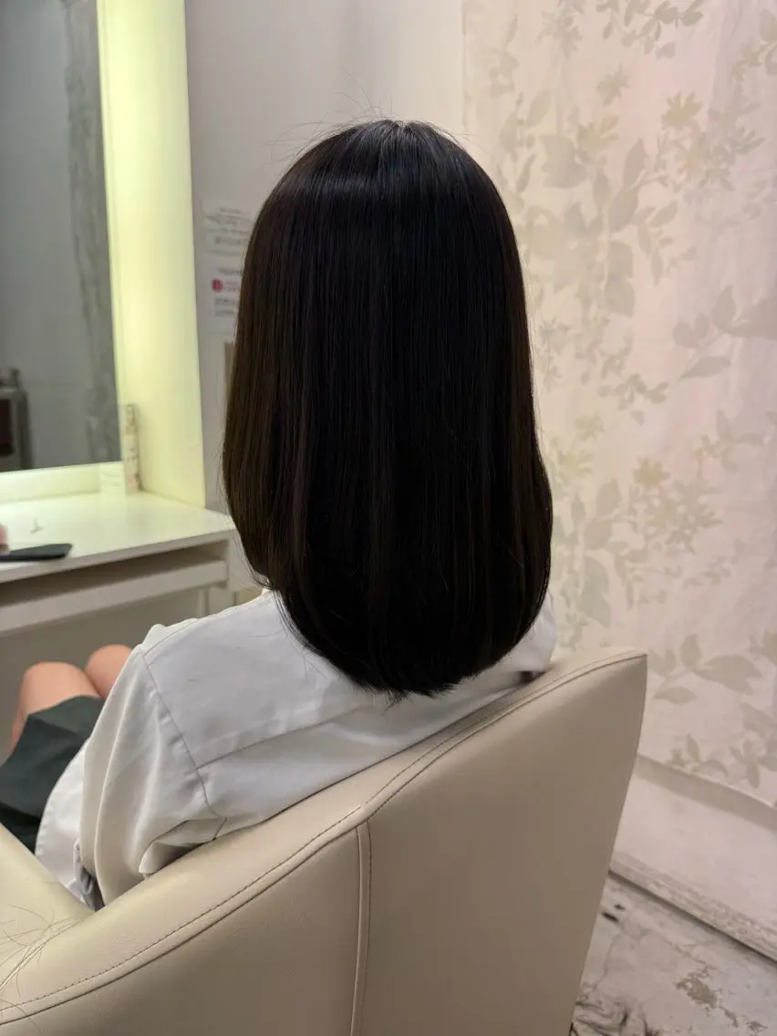 ミディアム カット 縮毛矯正 木村 太偉至のヘアスタイル
