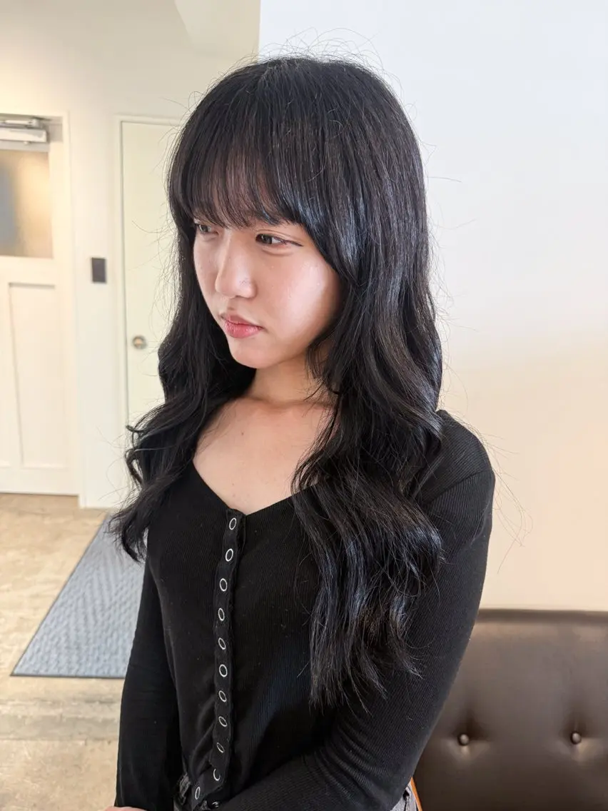 ロング カット ヘアカラー トリートメント 宮原 愛果のヘアスタイル