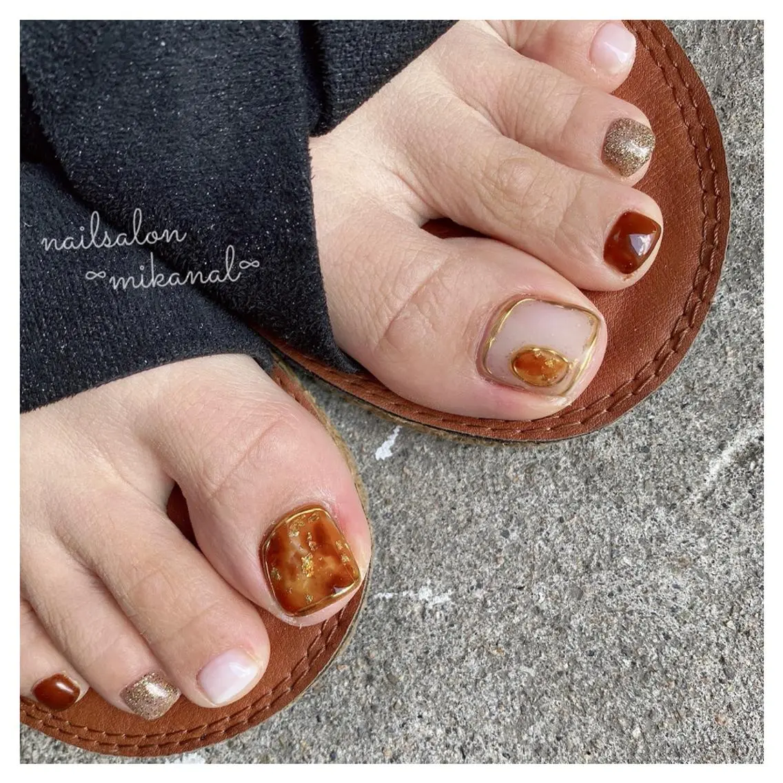 ネイル フットネイル nailsalon ∞ ﾐｶﾅﾙ ∞のネイルデザイン