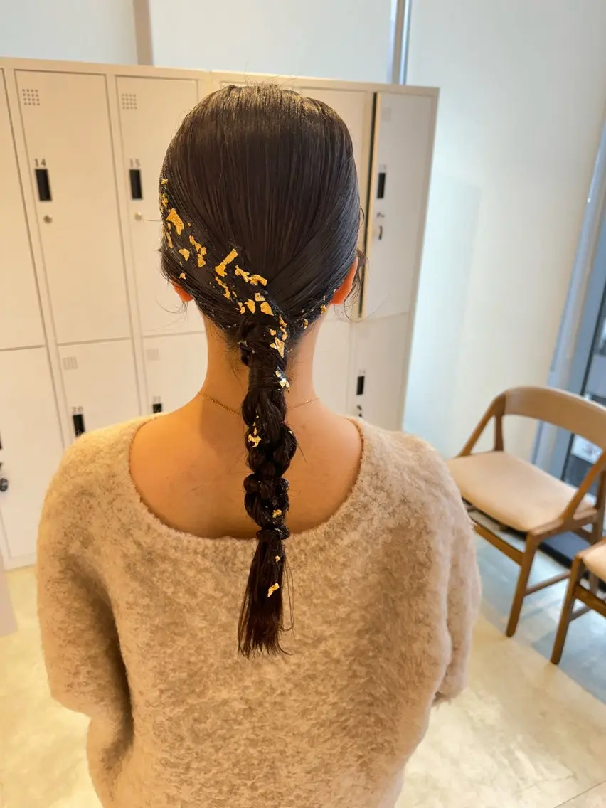 ロング ヘアアレンジ 透明感カラー✨艶髪 制作🌱山根あゆみのヘアスタイル