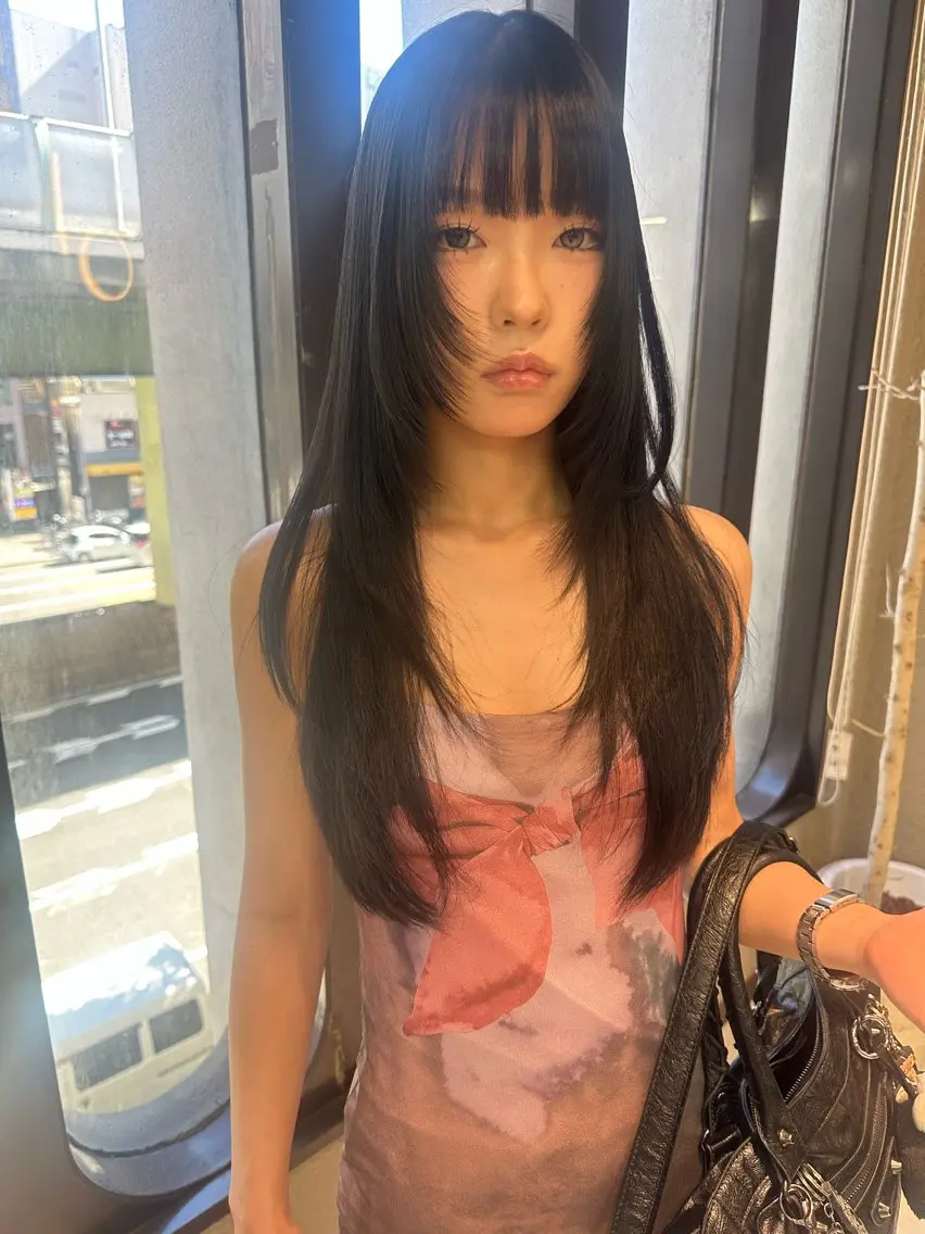 ロング カット ヘアカラー パーマ 縮毛矯正 トリートメント 🎀韓国/髪質改善 長野美和🎀のヘアスタイル