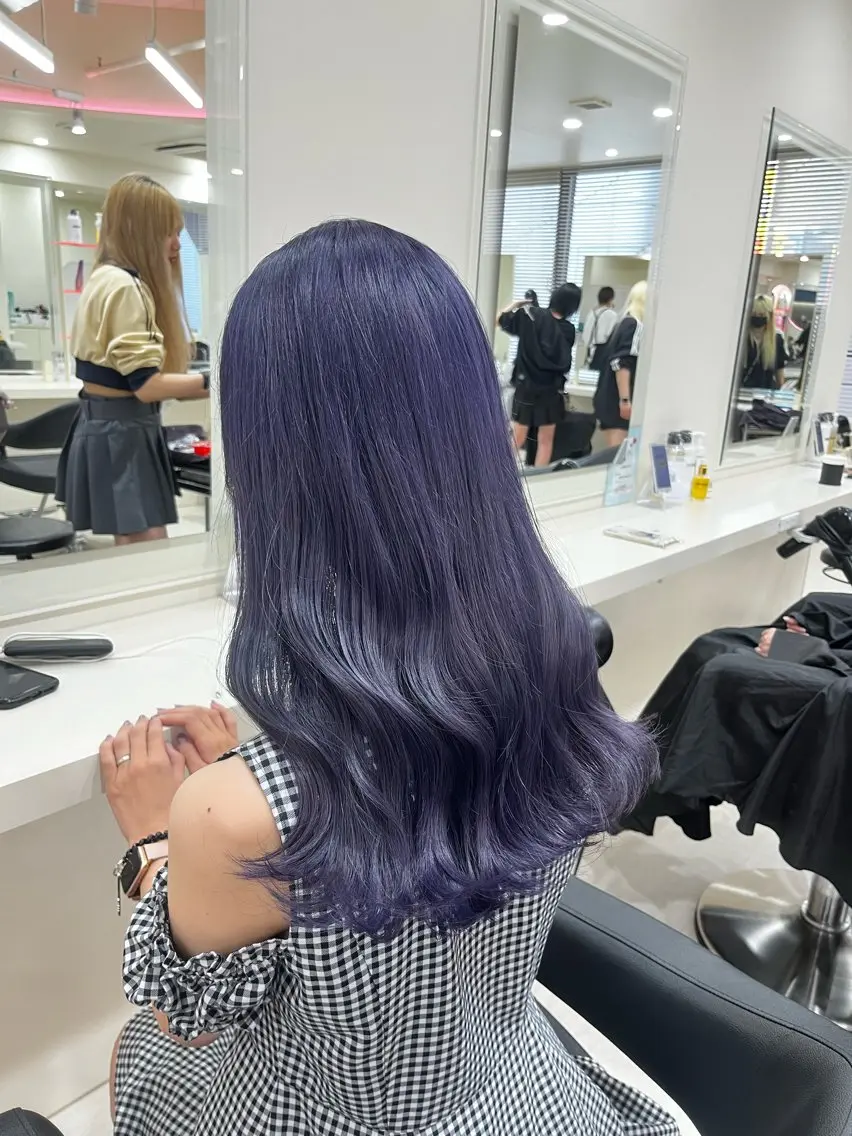 セミロング カラー ヘアカラー 💟RINNA 艶カラー💟のヘアスタイル