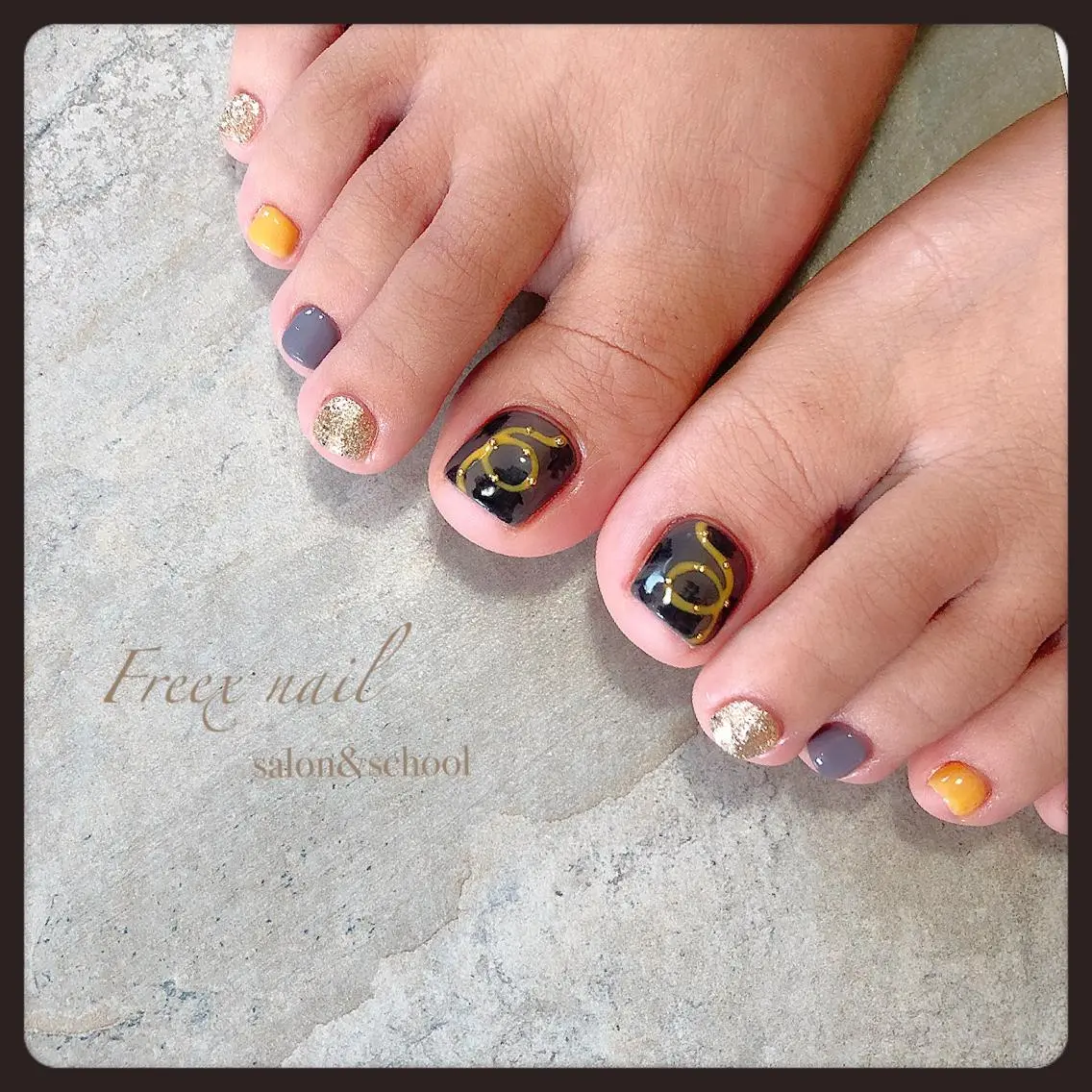 ネイル フットネイル freex nail /ニュアンス/個性派のネイルデザイン