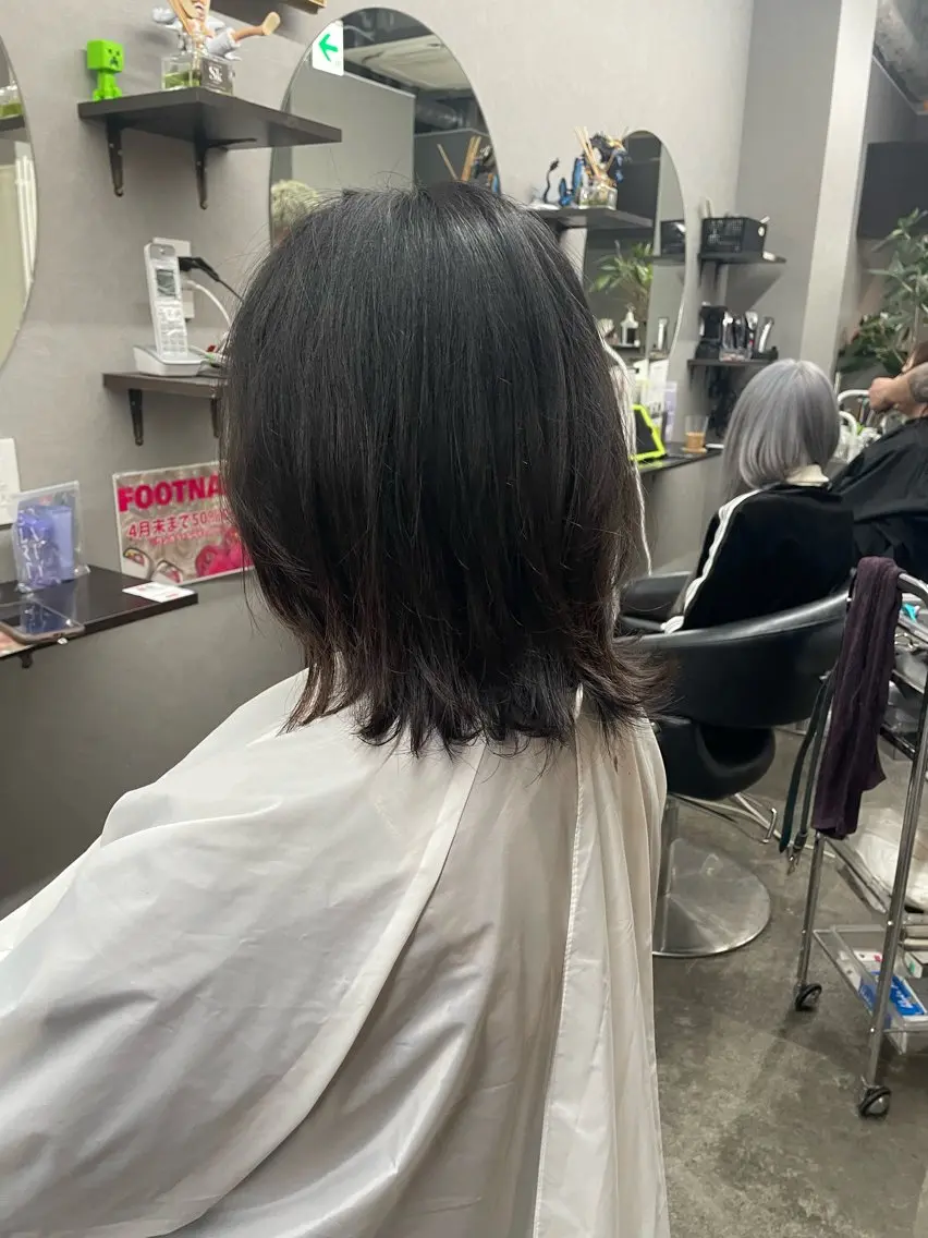 ミディアム ブリーチ/縮毛矯正 ✨ミラクルクッポ✨のヘアスタイル