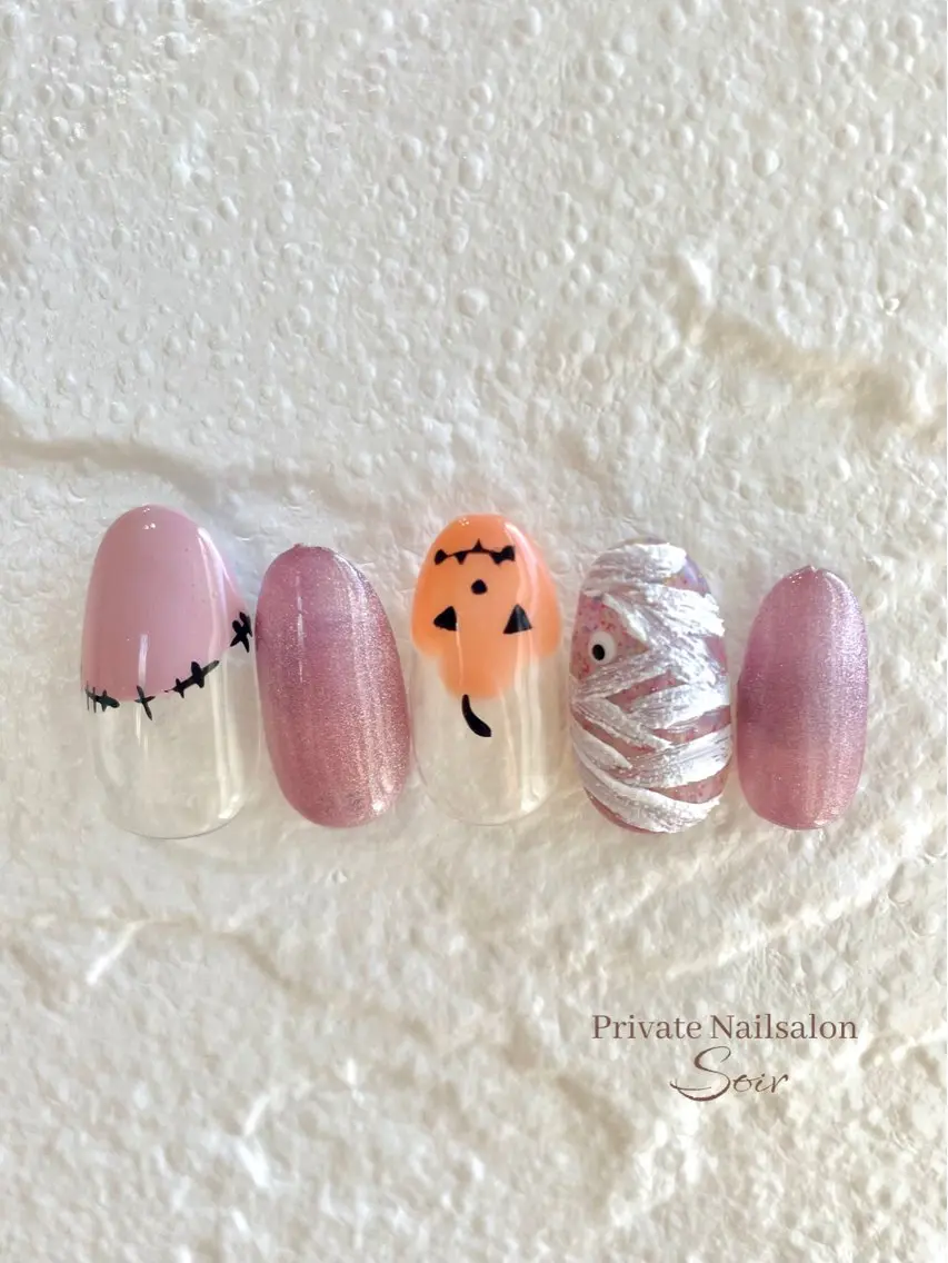ネイル ハロウィン ハンドネイル nail soirのネイルデザイン