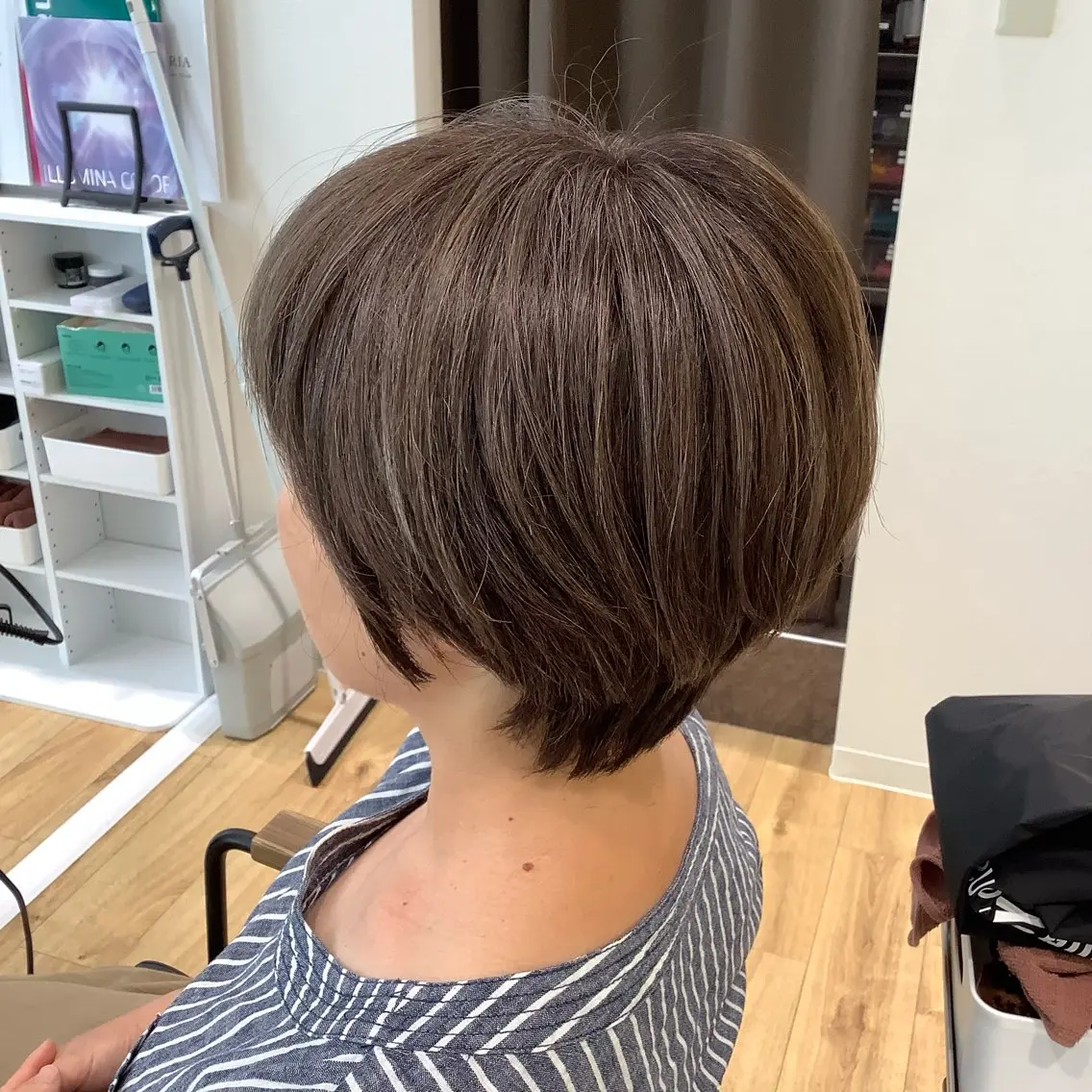 ショート カラー 髪質改善縮毛矯正 美容師✂️山崎竜二のヘアスタイル
