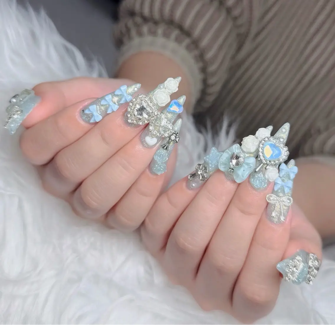 ネイル アートネイル フレンチネイル ジェルネイル 韓国ネイル マグネットネイル ハンドネイル Lenie Nail Okuboのネイルデザイン