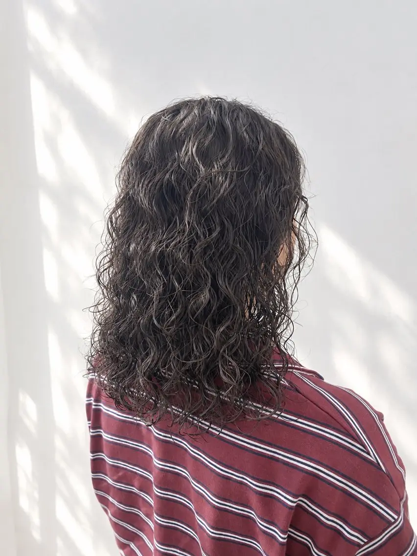 ミディアム パーマ ミディアムパーマ stair:case 🌱Fuka🌱🦖のヘアスタイル