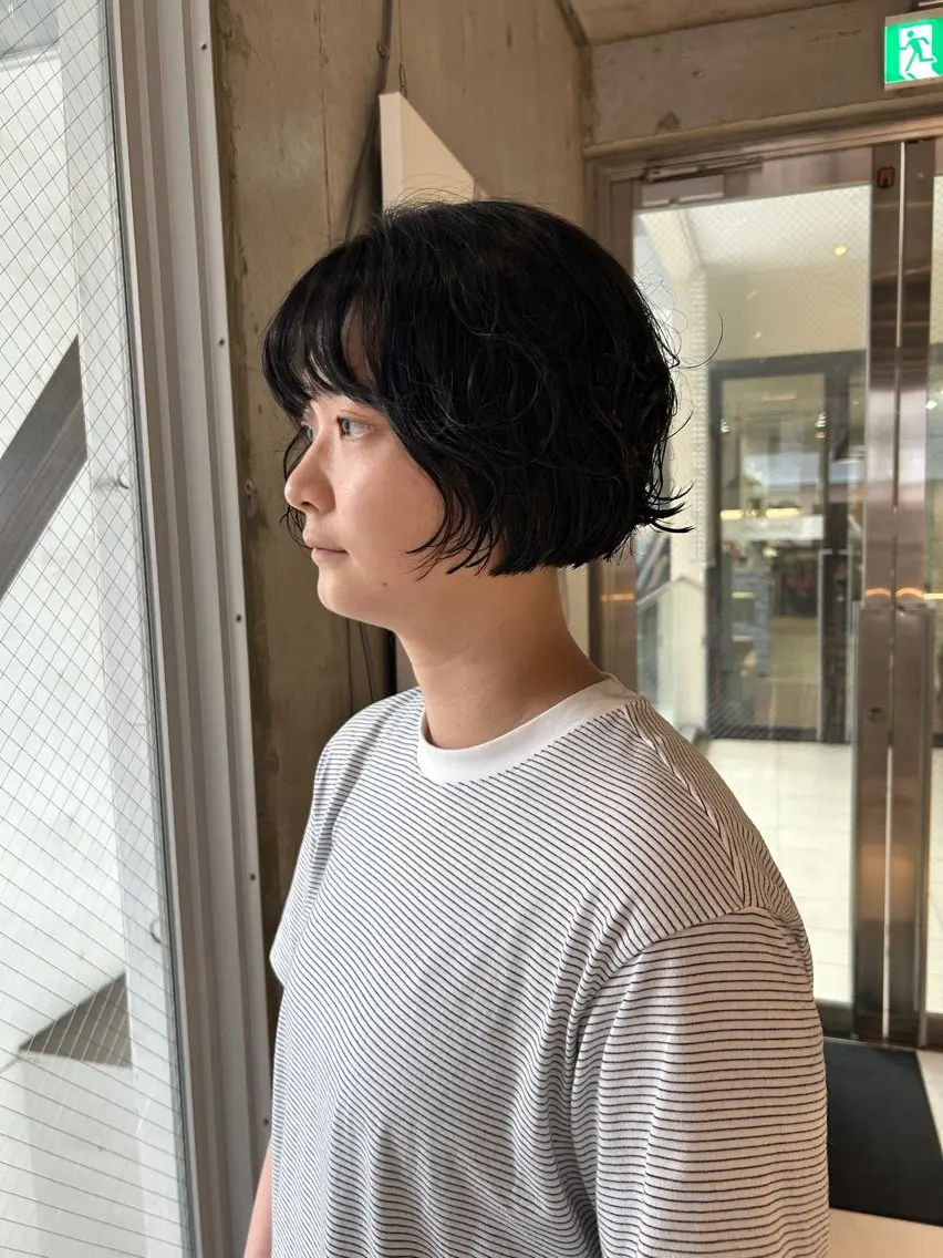 ショート パーマ ボブ baLon.fem/ 澤田 奈々子のヘアスタイル