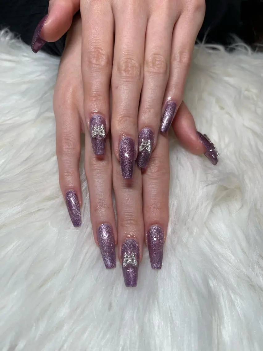 🍎アプレ10本長さ出し💅🏾ワンカラー(オフ込スカルプ❌)マグネット🧲可能の写真