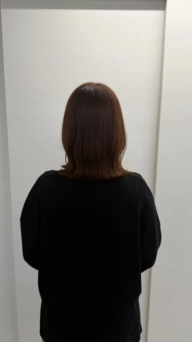 ミディアム くびれヘア 篠田 奈々のヘアスタイル
