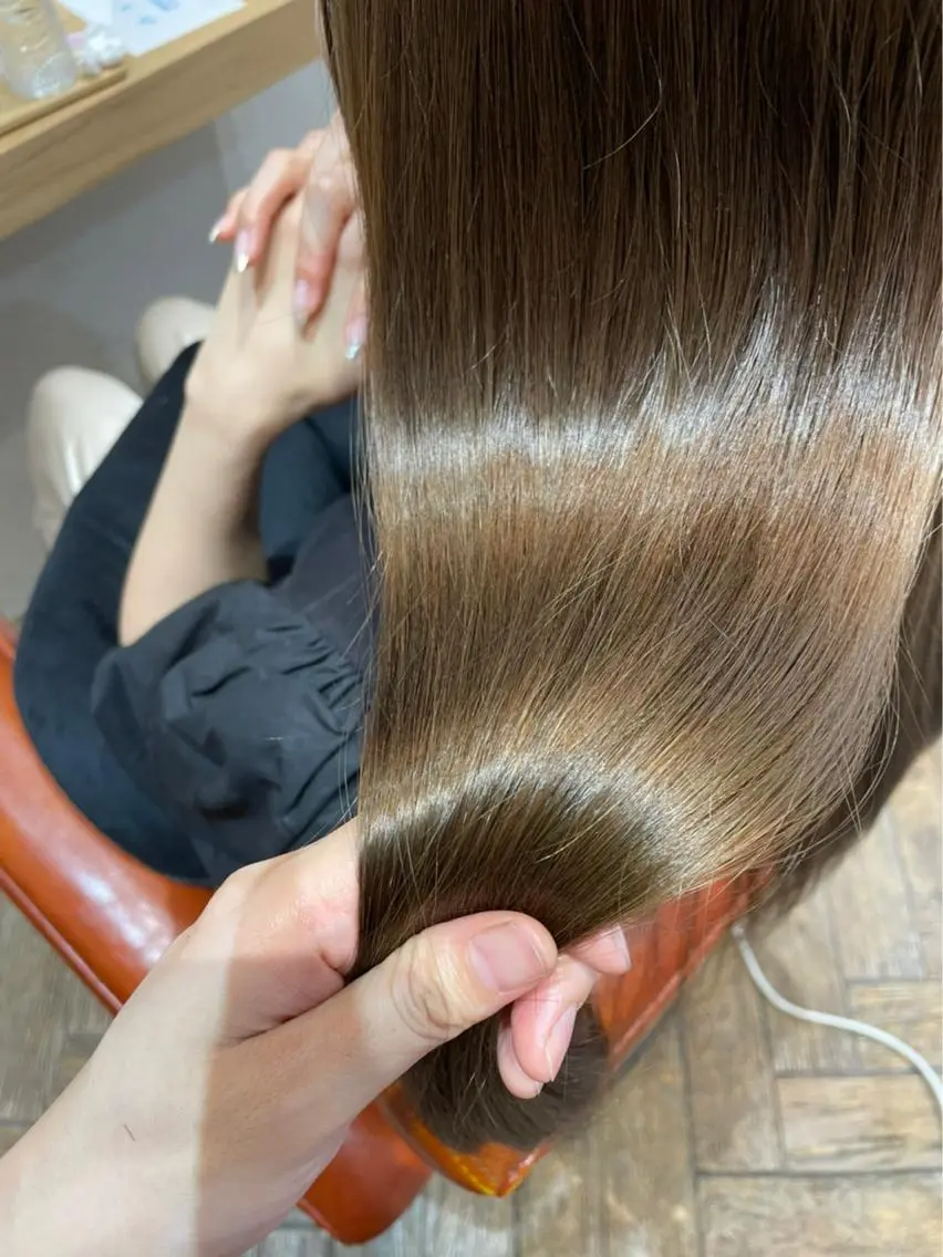 🆕 髪質改善シャンプー➕スパマッサージ➕スタイリング込 (現金払いのみ💸)の写真