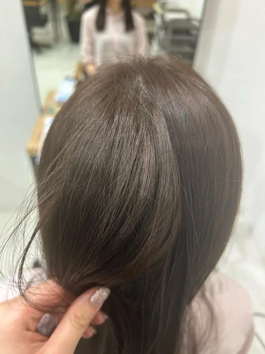 セミロング ヘアカラー 🫧透明感カラー/ 青山瑞季🫧のヘアスタイル