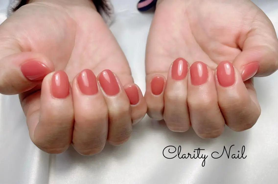 ネイル ワンカラーネイル ハンドネイル Clarity Nailのネイルデザイン