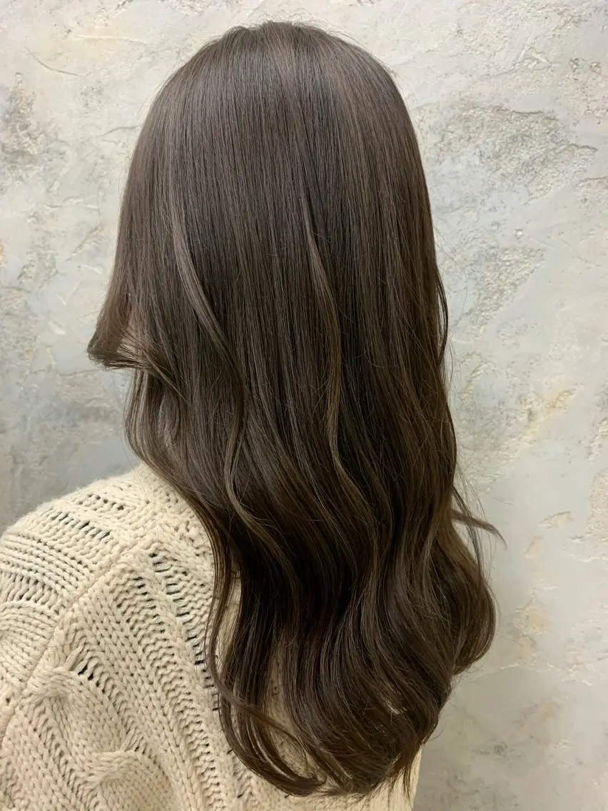 ロング ヘアカラー ヘッドスパ モデル募集🌷/ 艶カラー/大谷李緒奈のヘアスタイル