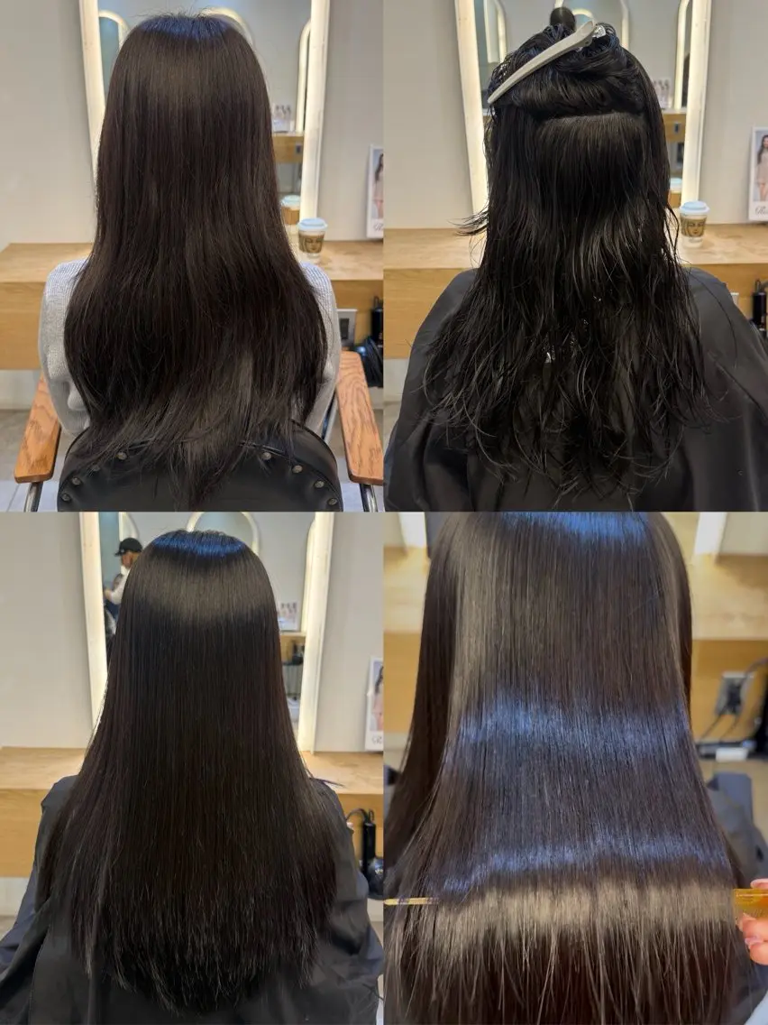 セミロング 縮毛矯正 トリートメント 盛れ🎀韓国ヘア 美艶🇰🇷なるみのヘアスタイル