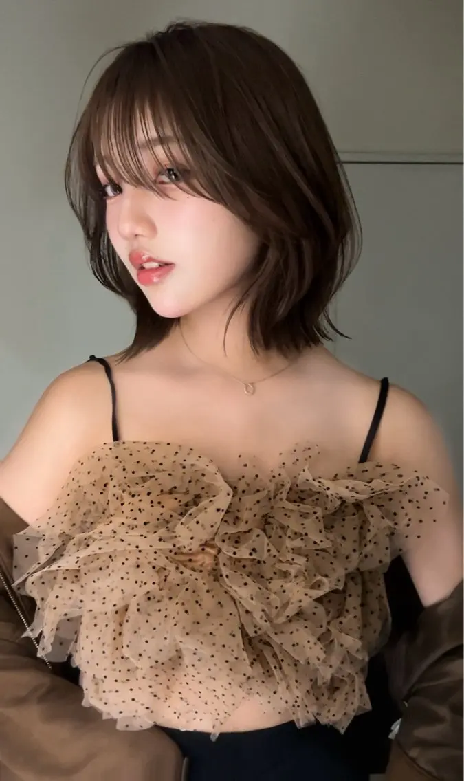 ショート ボブ 小顔ボブ jilblanカホのヘアスタイル