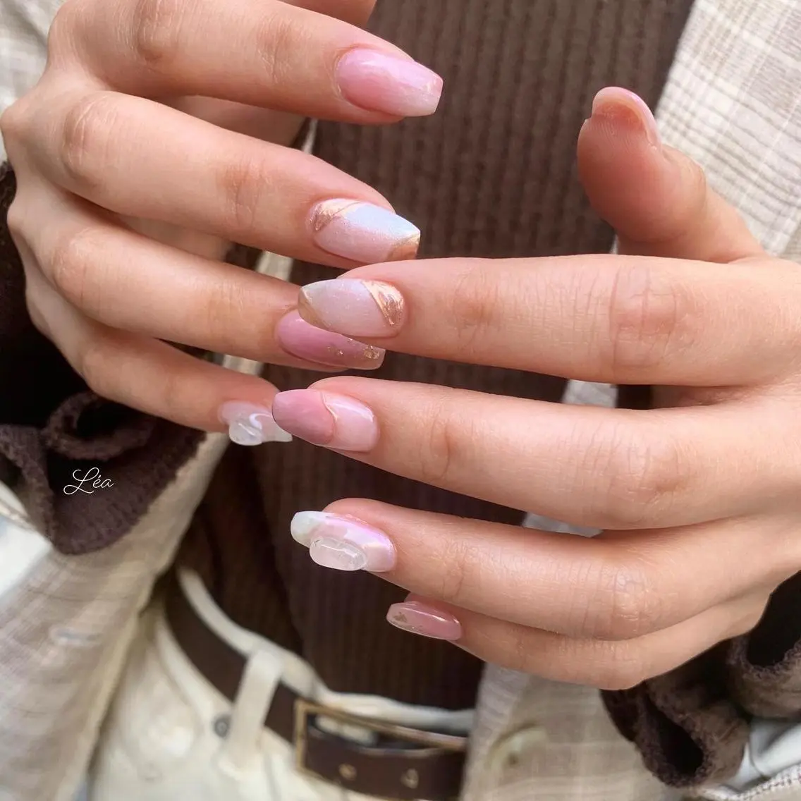ネイル ジェルネイル パラジェル Léa nailのネイルデザイン
