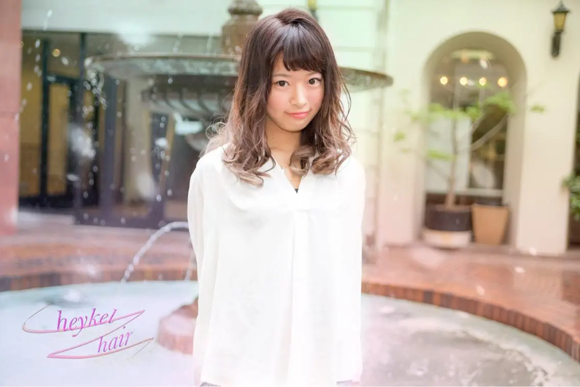 ミディアム カラー Re:ta Hair 飯田淳平のヘアスタイル