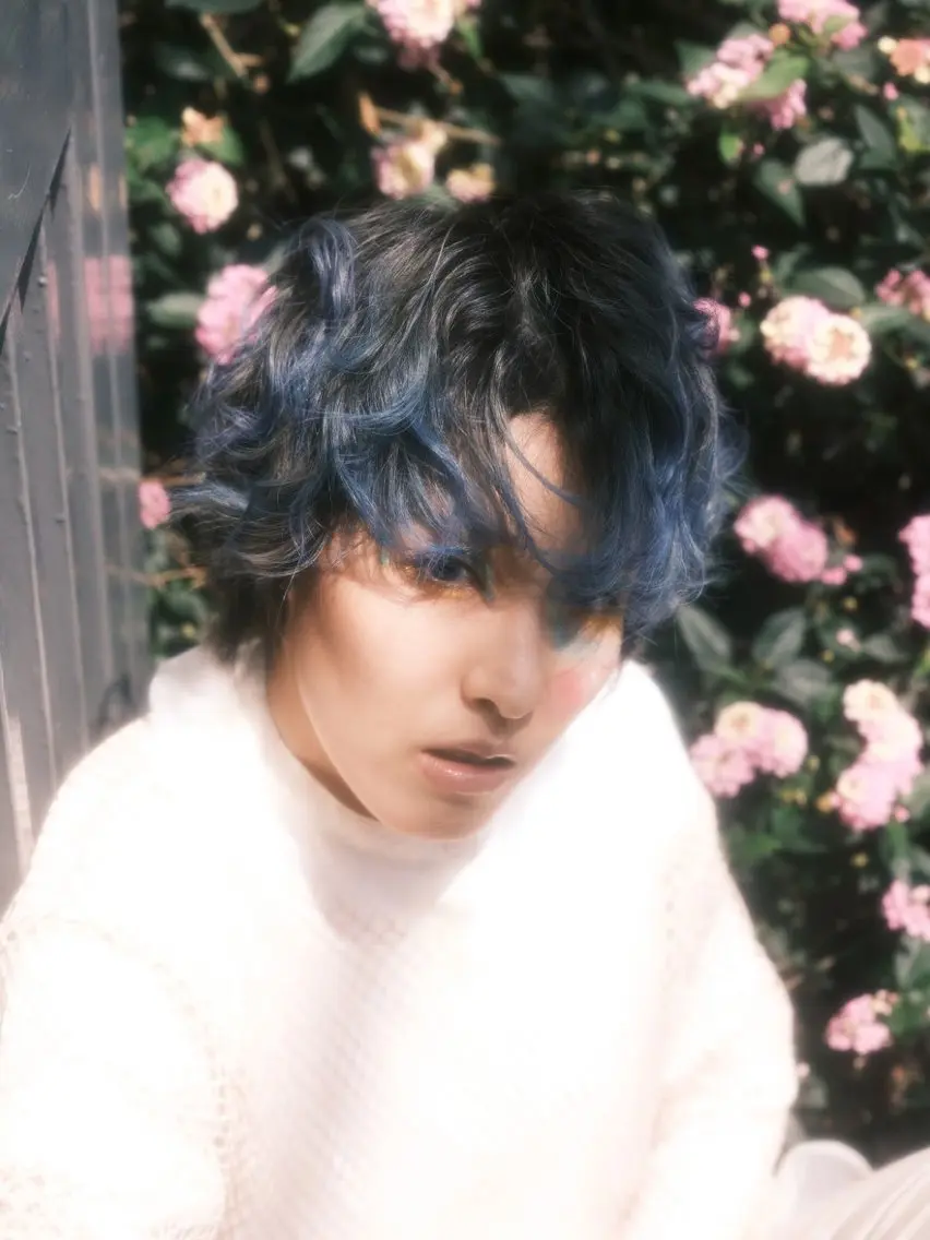 ショート カラー ヘアアレンジ men'scut募集 /艶カラー/上杉健太のヘアスタイル