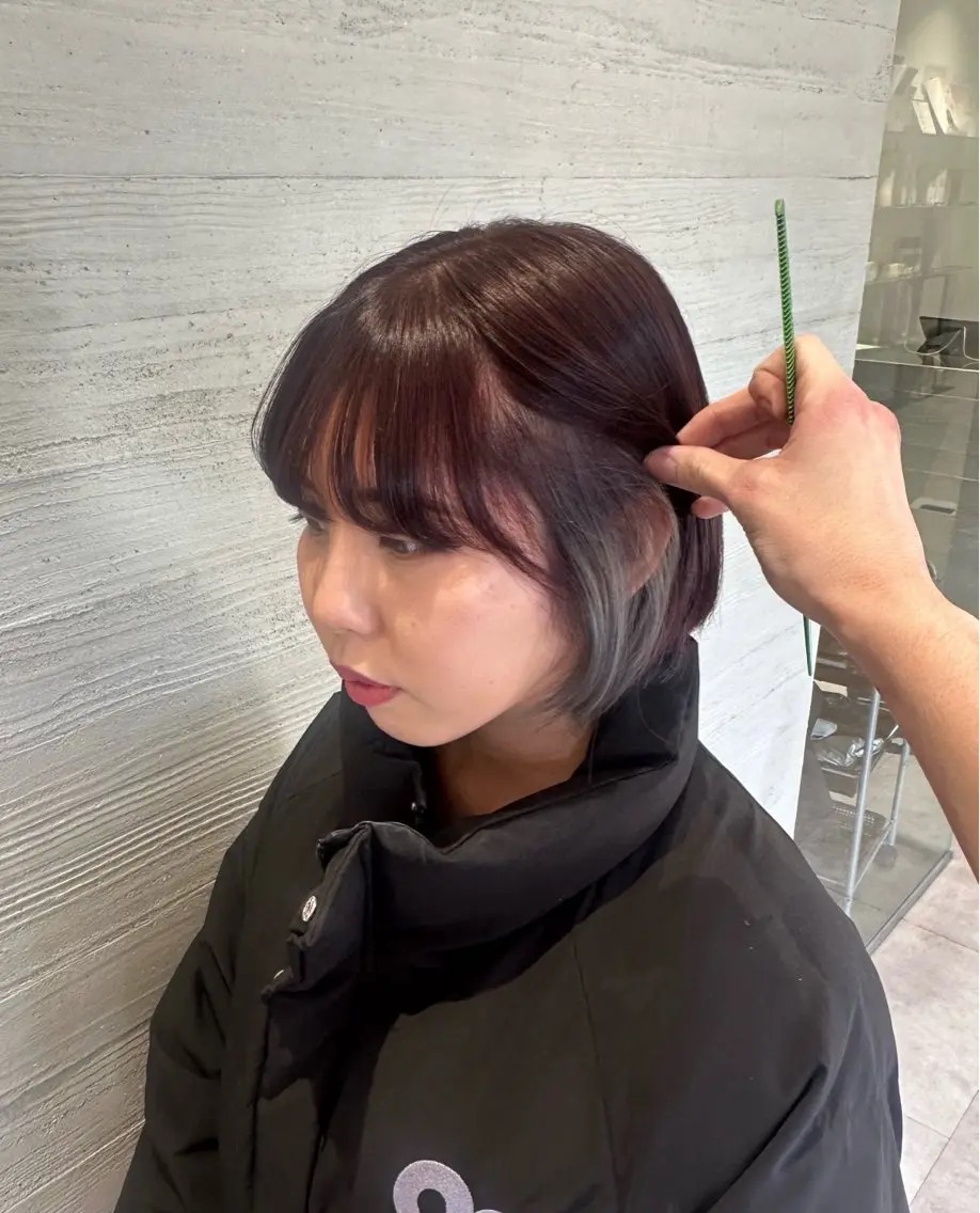 ショート ヘアカラー ナカイフウタ /パーマのヘアスタイル