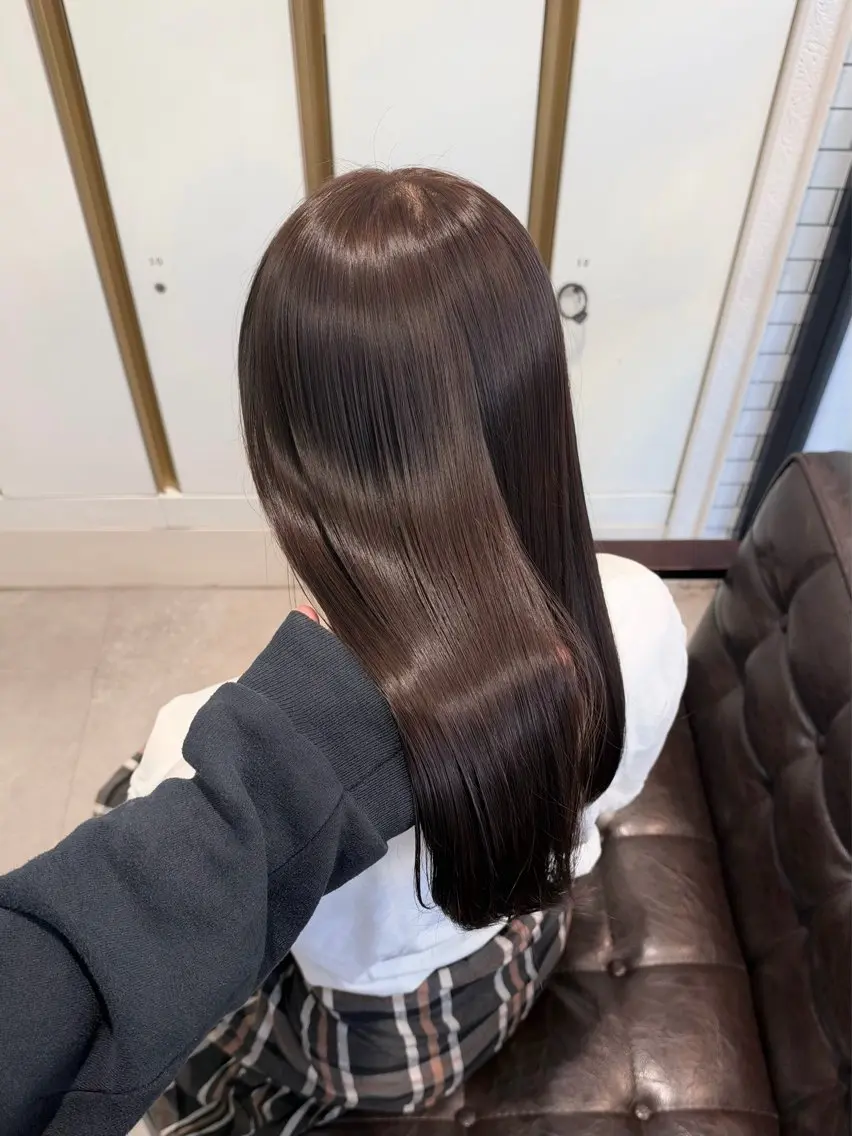 カラー ベージュカラー ブリーチ ブラウンカラー ブラウンベージュ 透明感カラー カット ヘアカラー トリートメント ボブ/レイヤー /透明感カラー/麻咲のヘアスタイル