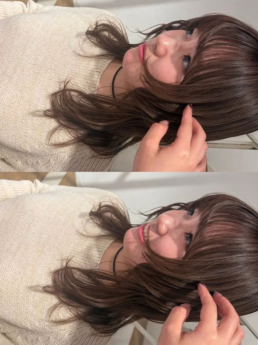 ミディアム yuka | 京都 |カットモデル🧁♡のヘアスタイル