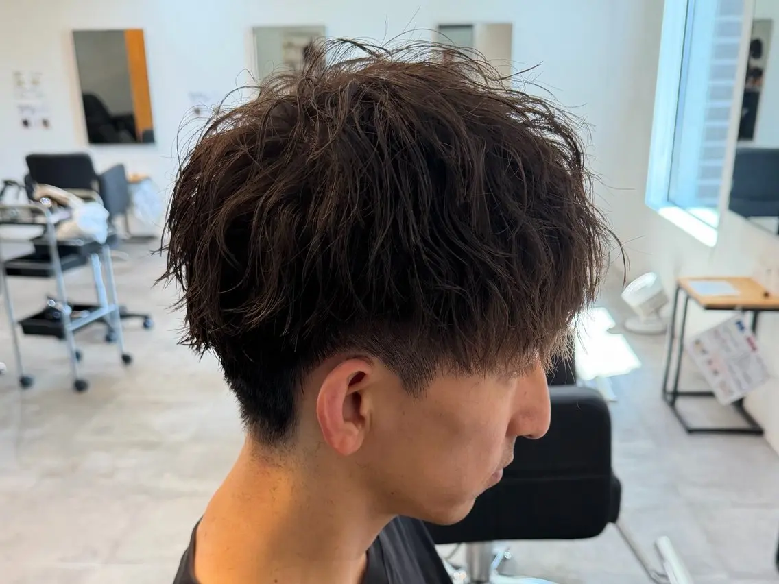 パーマ メンズ カット パーマ 内山 翔太のヘアスタイル