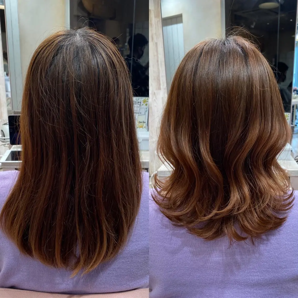 ミディアム 顔まわりカット🌟 くびれヘア/寺門遥輝のヘアスタイル