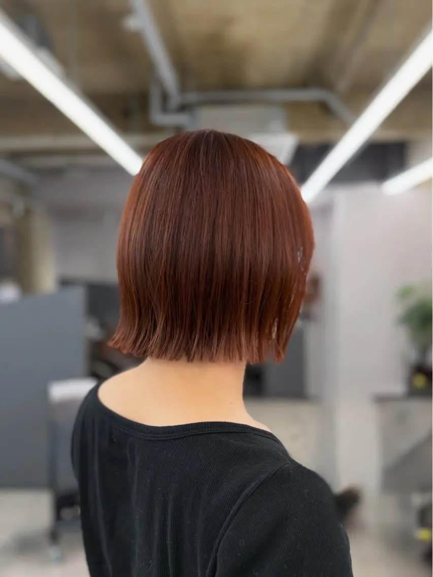 ショート カラー ヘアカラー anju/レイヤー カット/ハイトーンのヘアスタイル