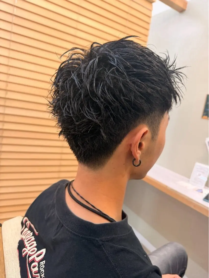 メンズ カット azuma メンズ 艶カラーのヘアスタイル