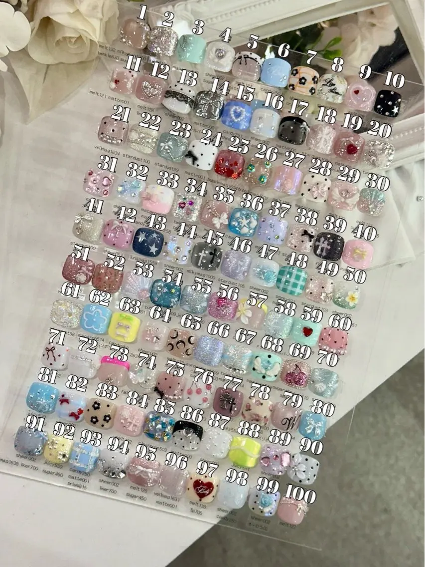 選べる親指100種🐾親指＋他4本は複数色可/単色ベースのみの写真