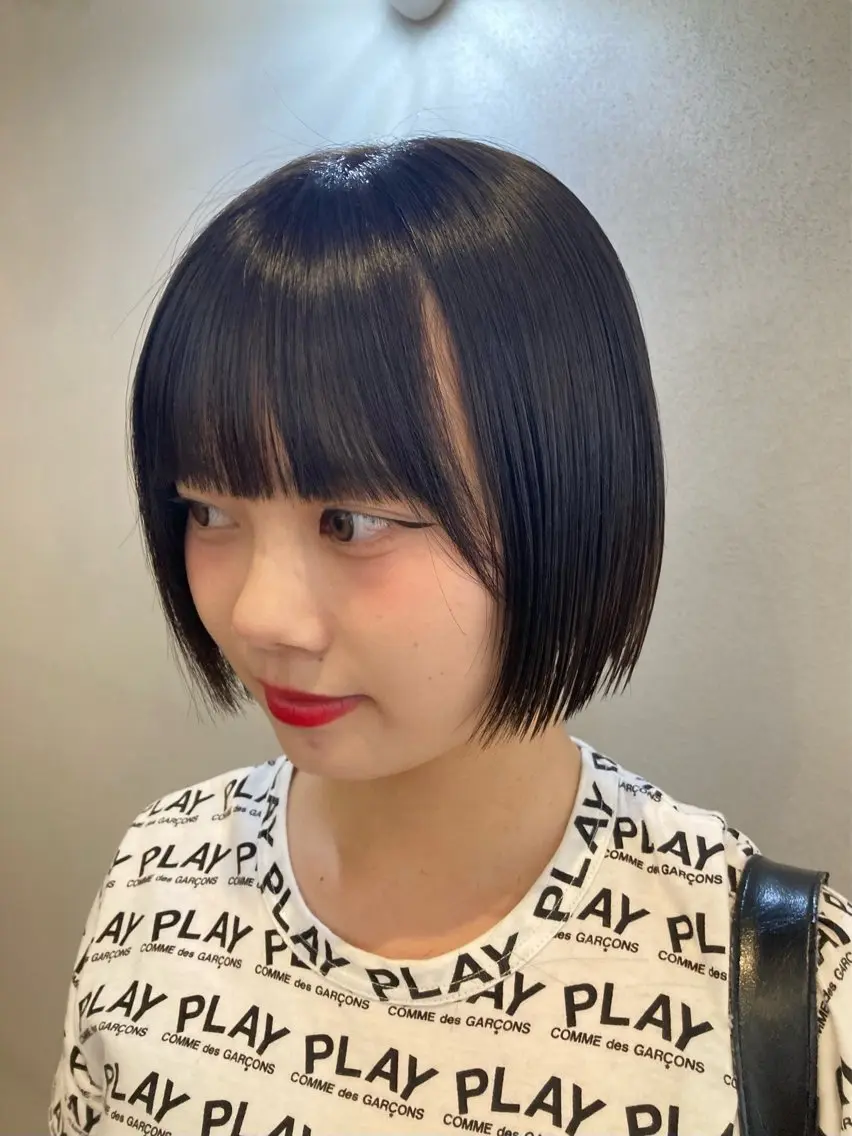 ショート ボブ 韓国風ヘア カット トリートメント See. REINのヘアスタイル