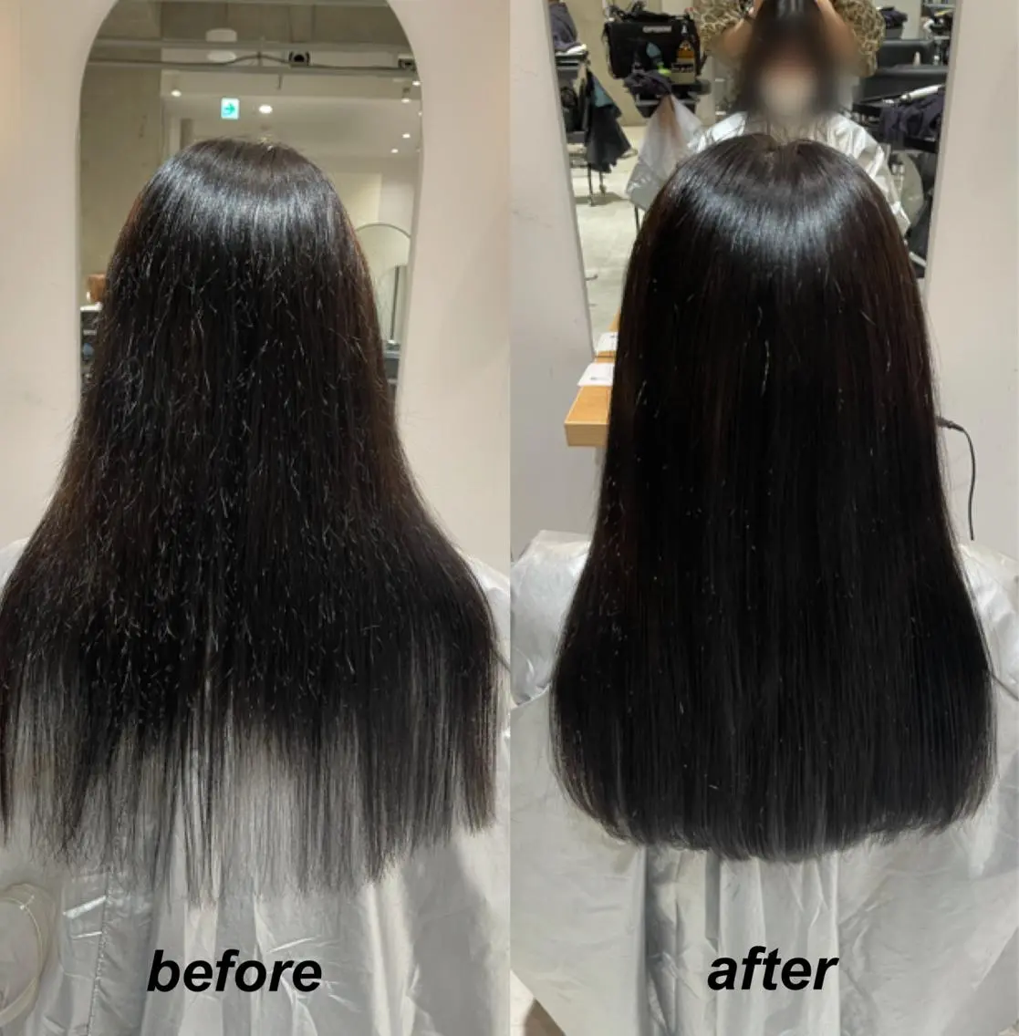 ロング マツエク・マツパ エクステ 色落ちまでキレイに! !女性サロンのヘアスタイル