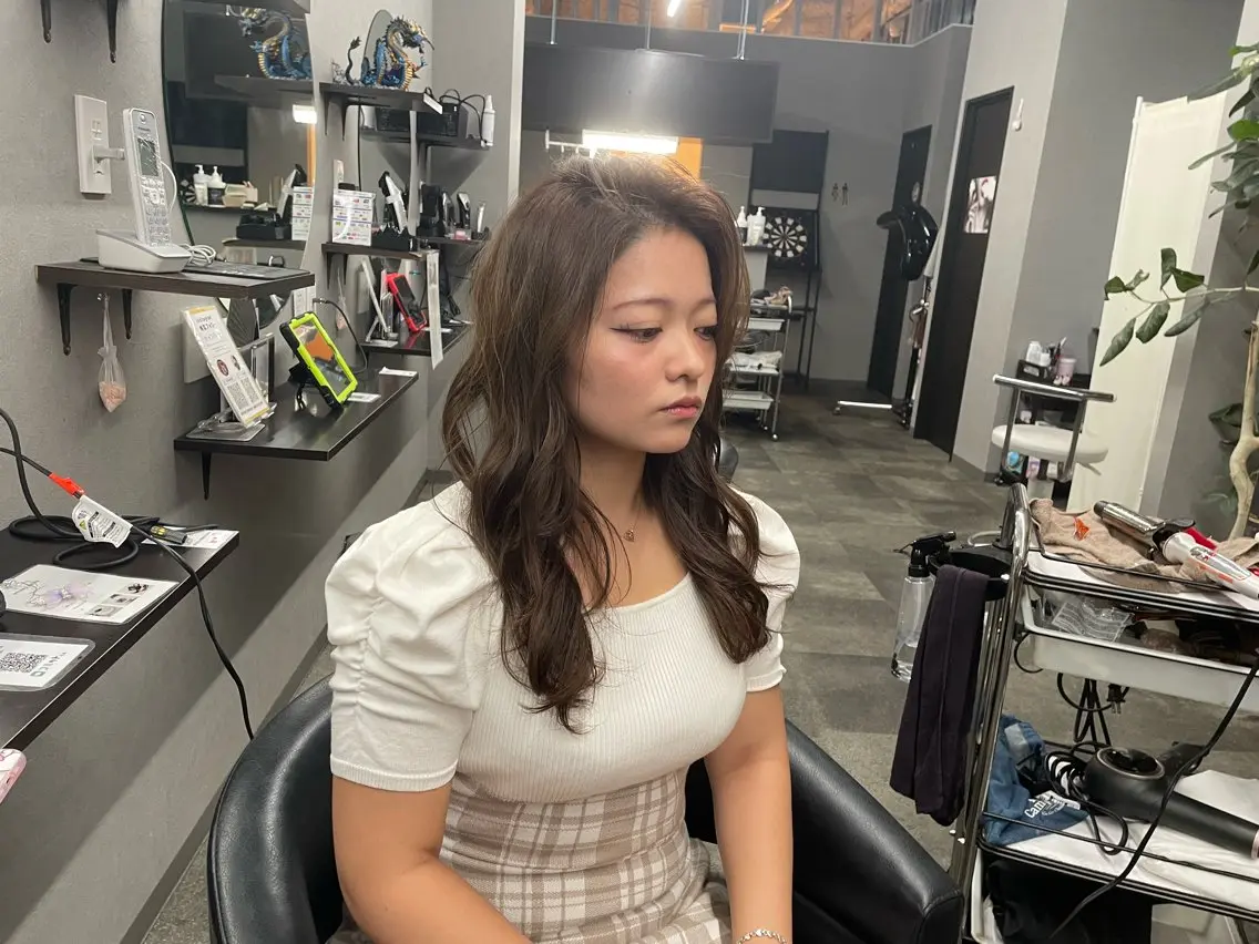 セミロング ヘアアレンジ 🌻ミラクル美容師 🌻✨クッポ✨のヘアスタイル