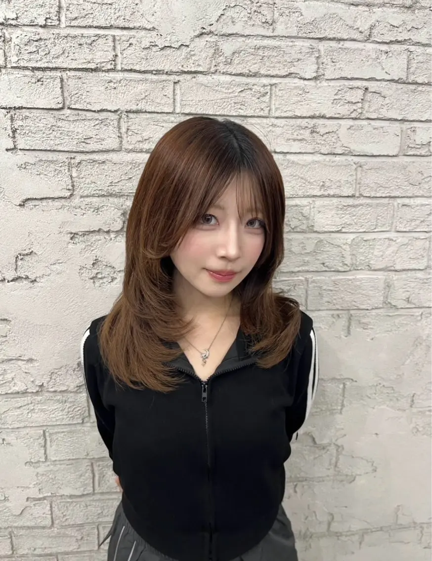 セミロング 艶カラー/縮毛矯正 🩶Kai🐏のヘアスタイル