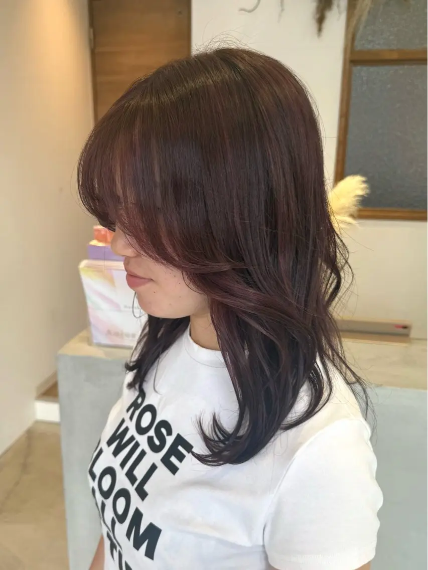 カラー ピンクカラー 𝑨𝒊𝒎𝒆𝒓 小山/ arisaのヘアスタイル