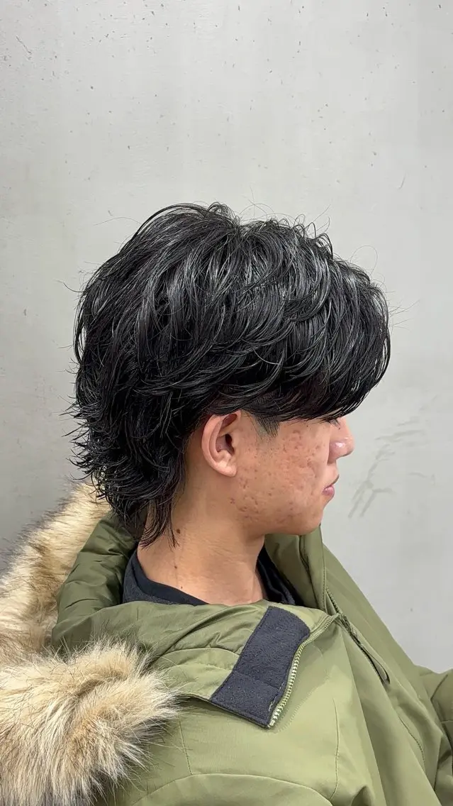 ショート パーマ メンズ カット パーマ 名古屋メンズパーマ /松井生のヘアスタイル