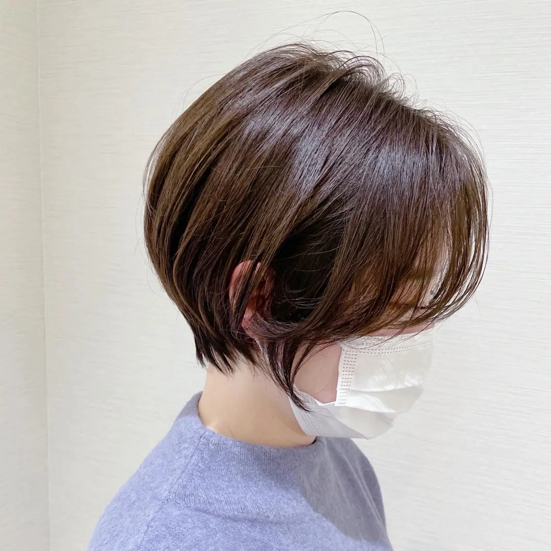 【毛髪復元💫最新カラー技術】美髪煌水カラー＋骨格矯正ショート・ボブカット✂️ダメージレス・老化予防・退色防止❣️の写真