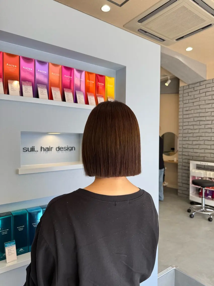 ショート カット ヘアカラー トリートメント 透明感カラー🫧 🍒久留米美容室のヘアスタイル