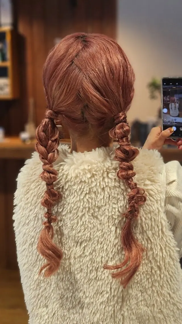 ヘアアレンジ シールエクステ🎀 ホシノ🕒ユウカのヘアスタイル
