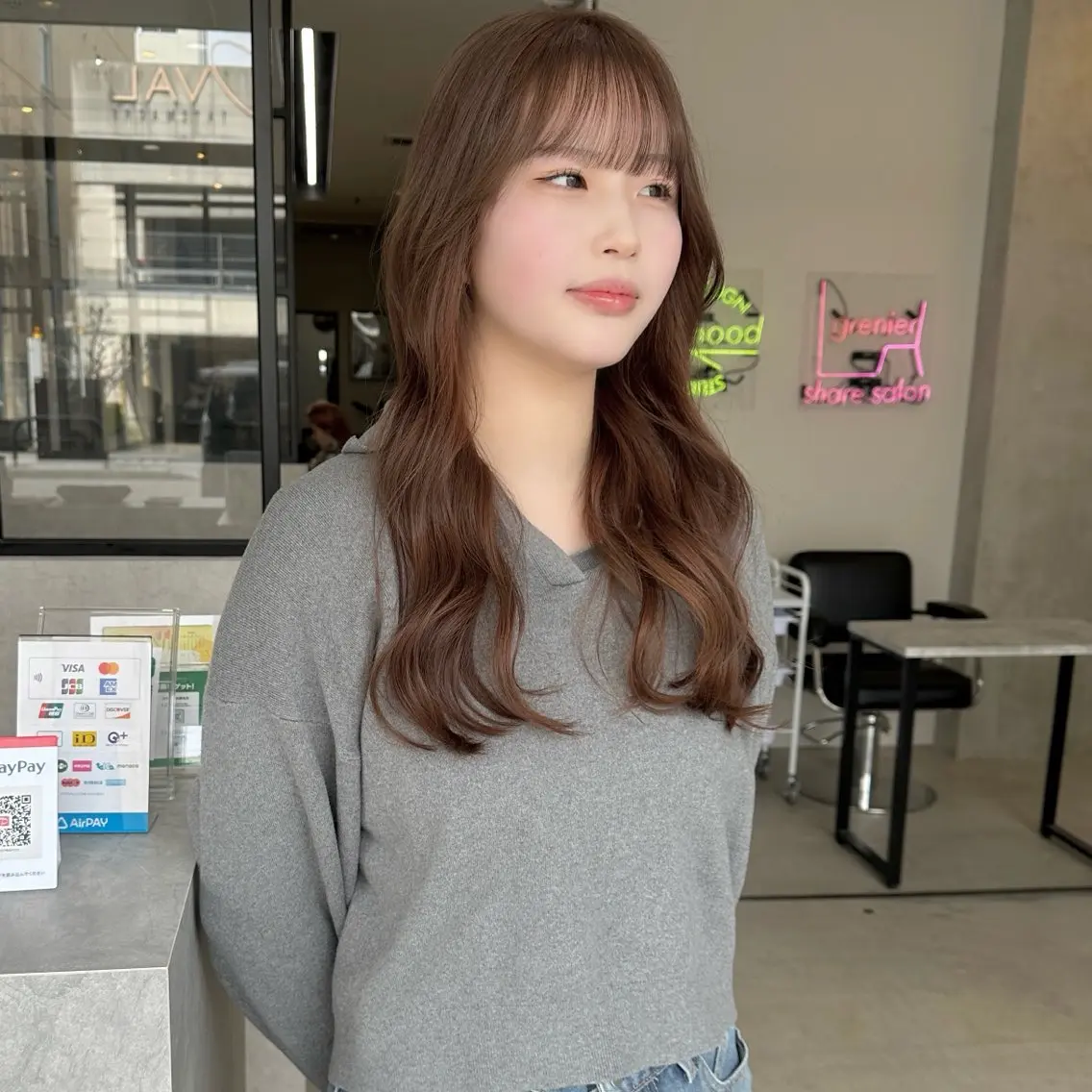 ロング カラー はちすか るかのヘアスタイル