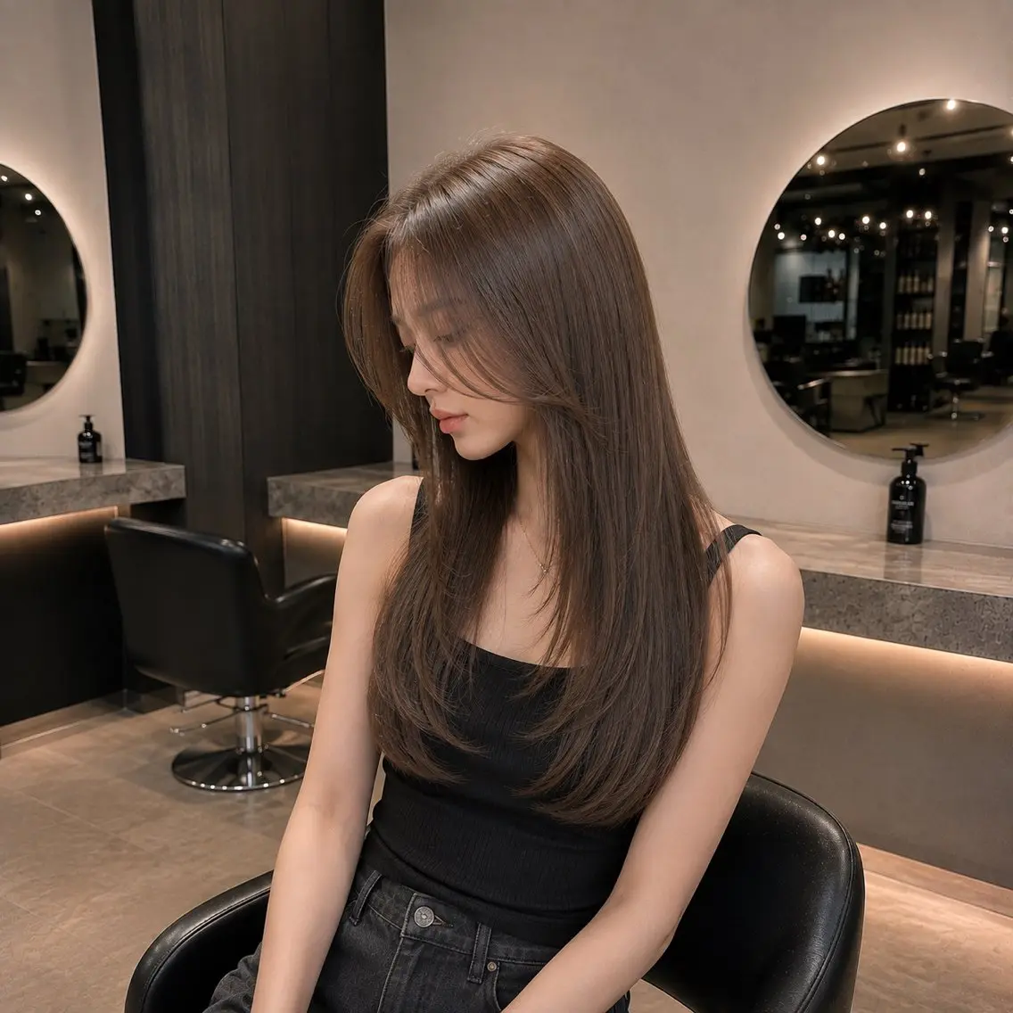 ロング 髪質改善 レイヤーカット カット ヘアカラー トリートメント 髪質改善×レイヤー 特化増原優斗のヘアスタイル