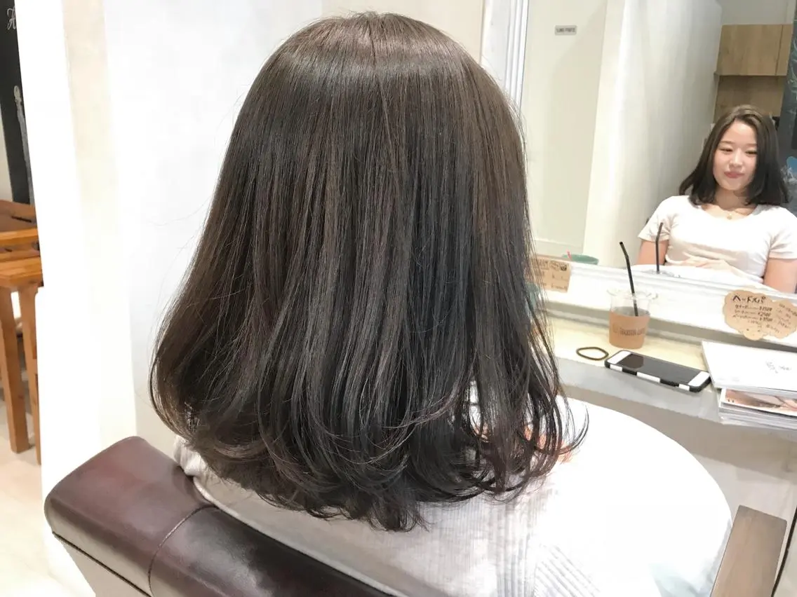 ミディアム カラー イルミナカラー メンズ指名多数!! 田島史也のヘアスタイル