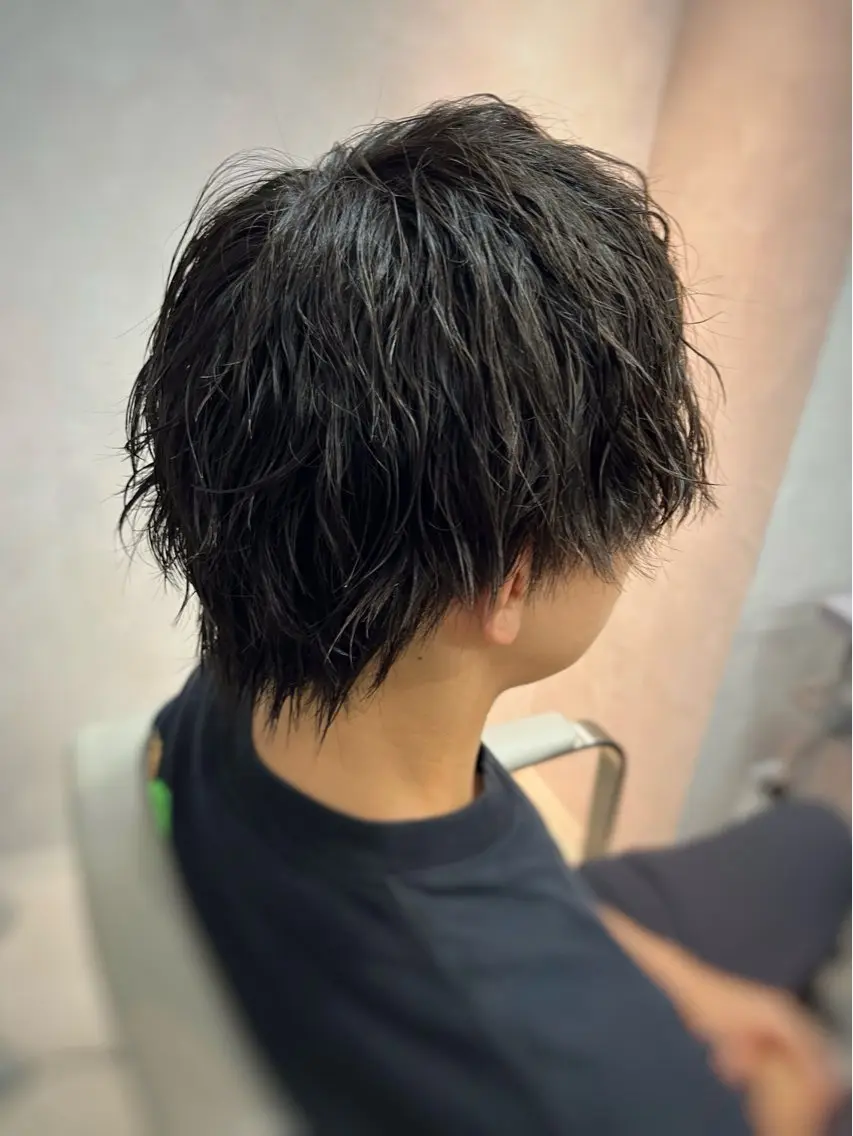 ミディアム パーマ メンズ ミディアムパーマ メンズパーマ カット パーマ TOON 川崎店 👫🏼橋本貴志のヘアスタイル